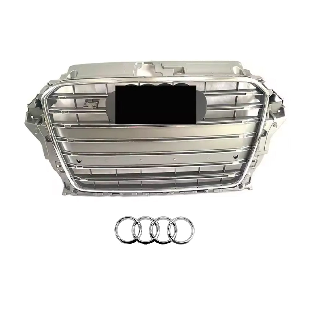 2013-2016 Audi A3 S3 8V To S3 Style High Quality ABS Grille Long Strip Trim Grill