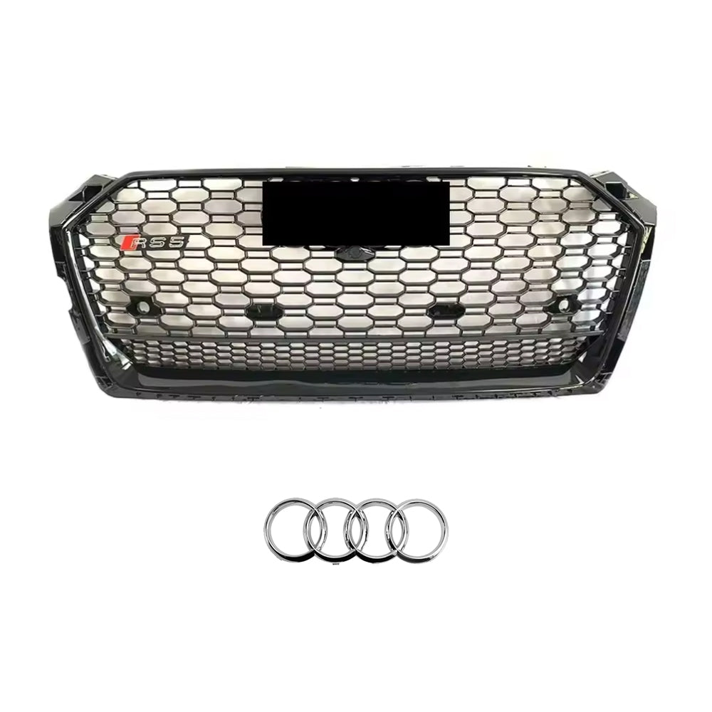 2017-2019 Audi A5 S5 F5 To RS5 Style Bumper Grill Upper Grille With Quattro