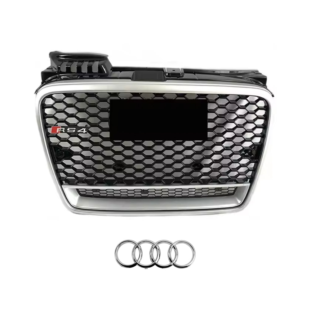 2004-2008 Audi A4 S4 B7 To RS4 Style High Quality Bumper Grill Upper Grill