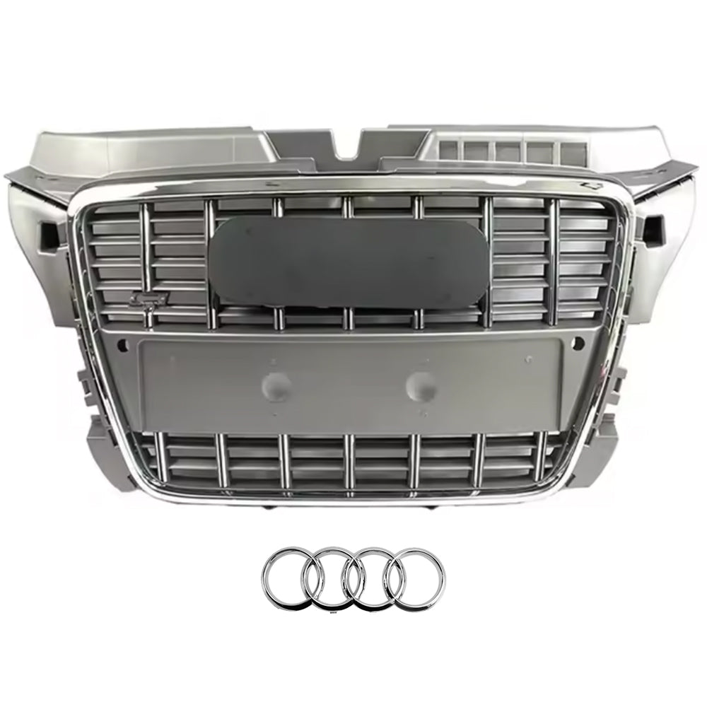 2008-2012 Audi A3/8P To S3/RS3 Style Grille High Quality ABS Trim Grill Front Bumper Grill