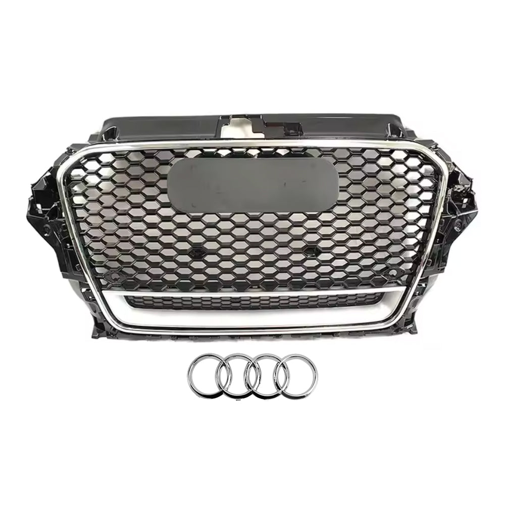 2013-2016 Audi A3 S3 8V To RS3/R3 Style High Quality ABS Front Bumper Grille