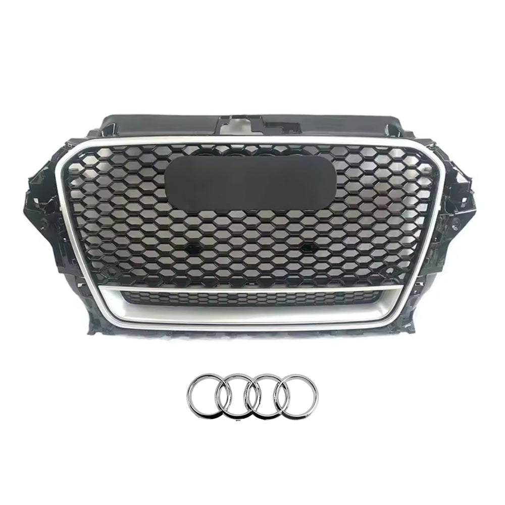 2013-2016 Audi A3 S3 8V To RS3 Style High Quality Honeycomb Grill Front Bumper Grill