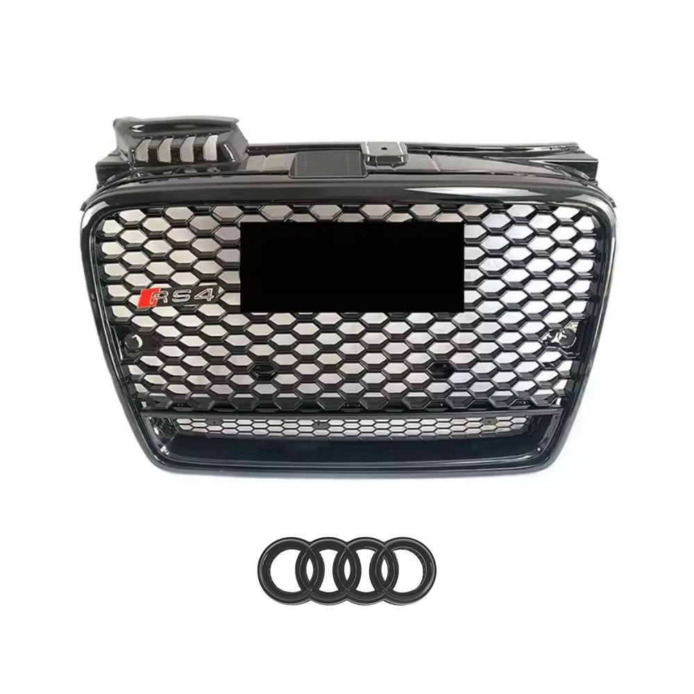 2004-2008 Audi A4 S4 B7 To RS4 Style High Quality Bumper Grill Upper Grill