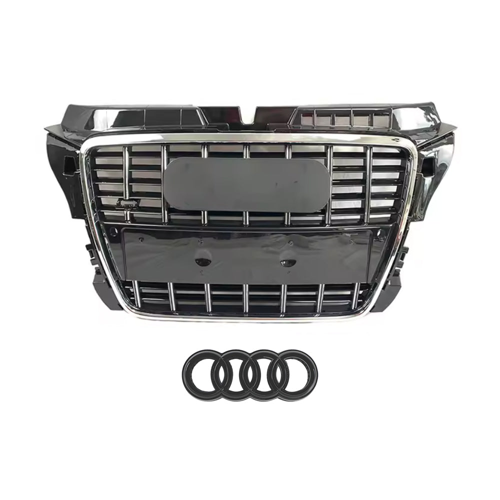 2008-2012 Audi A3/8P To S3/RS3 Style High Quality ABS Front Bumper Grille