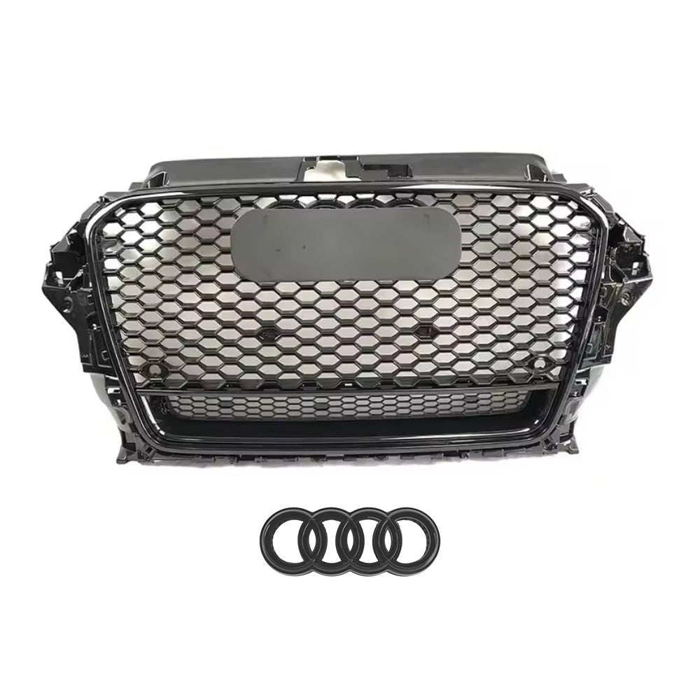2013-2016 Audi A3 S3 8V To RS3 Style High Quality Honeycomb Grill Front Bumper Grill