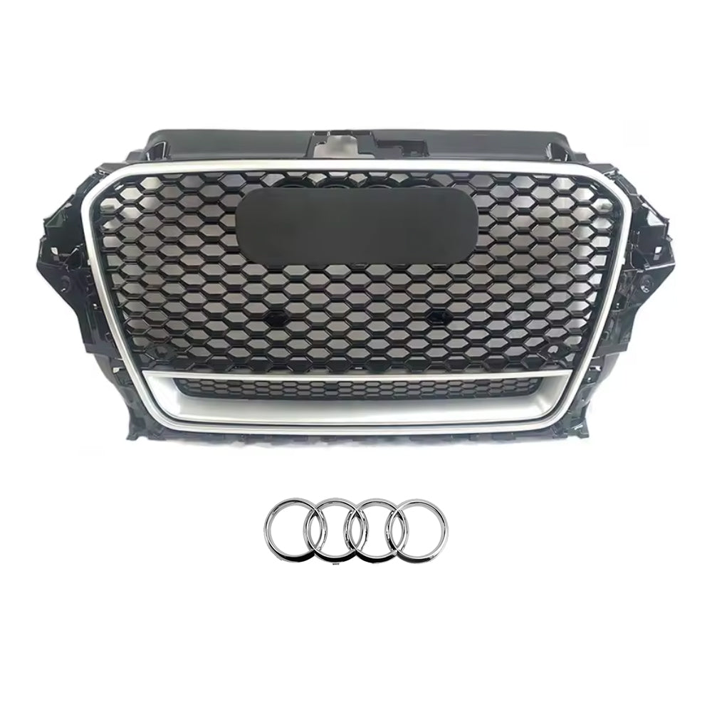 2013-2016 Audi A3 S3 8V To RS3/R3 Style High Quality ABS Honeycomb Front Bumper Grill