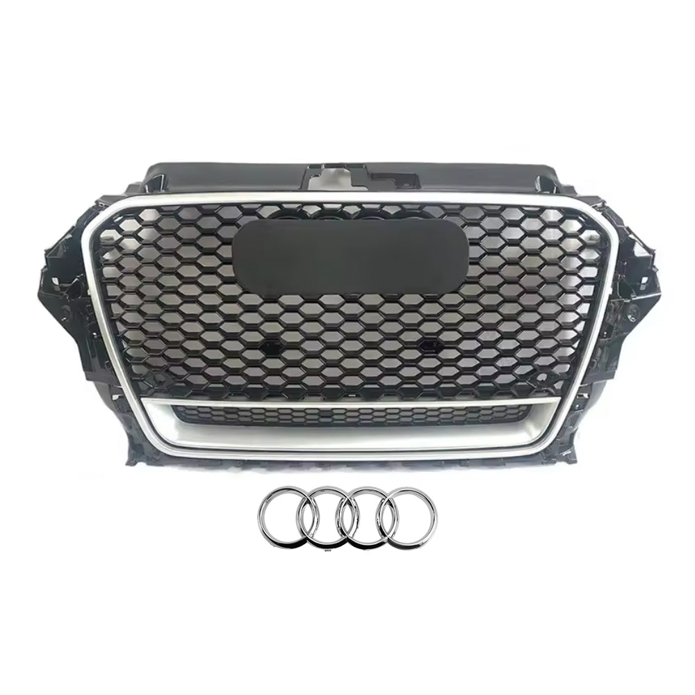 2013-2016 Audi A3 S3 8V To RS3/R3 Style High Quality ABS Front Bumper Grille
