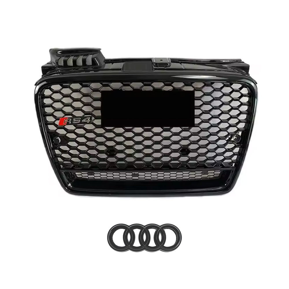 2004-2008 Audi A4 S4 B7 To RS4 Style High Quality Bumper Grill Upper Grill