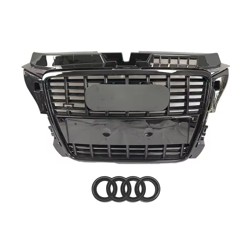 2008-2012 Audi A3/8P To S3/RS3 Style High Quality ABS Front Bumper Grille