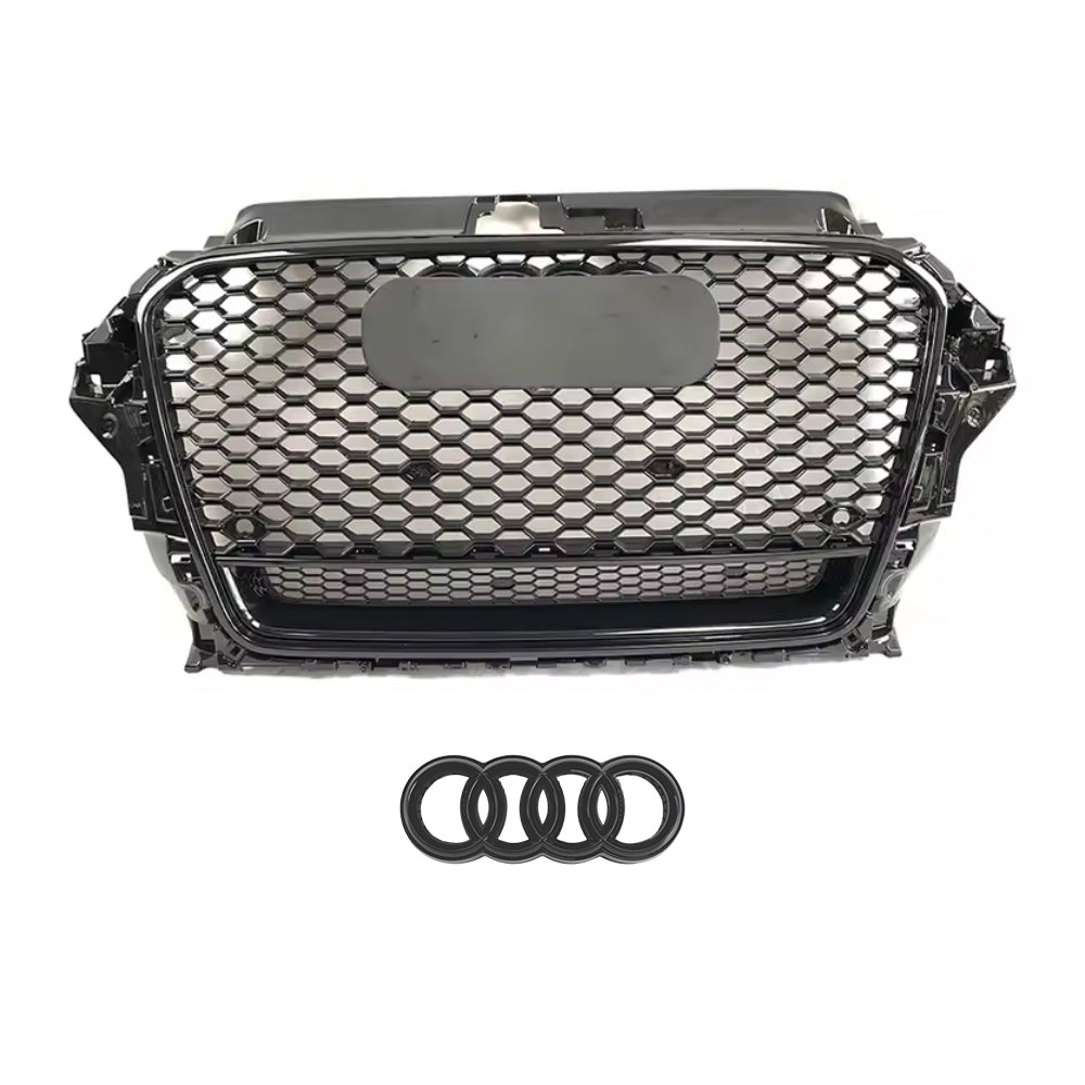2013-2016 Audi A3 S3 8V To RS3/R3 Style High Quality ABS Honeycomb Front Bumper Grill