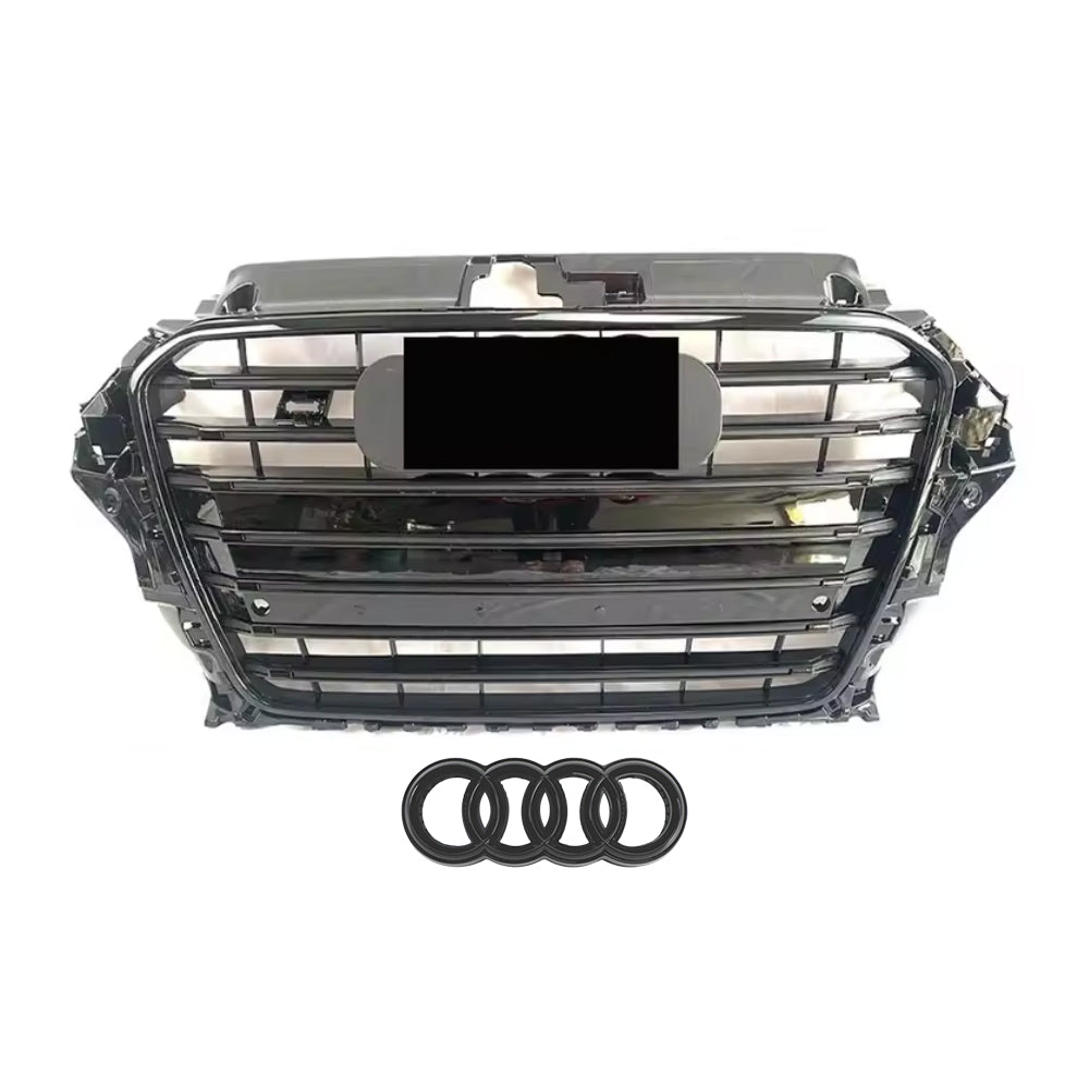 2013-2016 Audi A3 S3 8V To RS3/R3 Style High Quality ABS Front Bumper Grille
