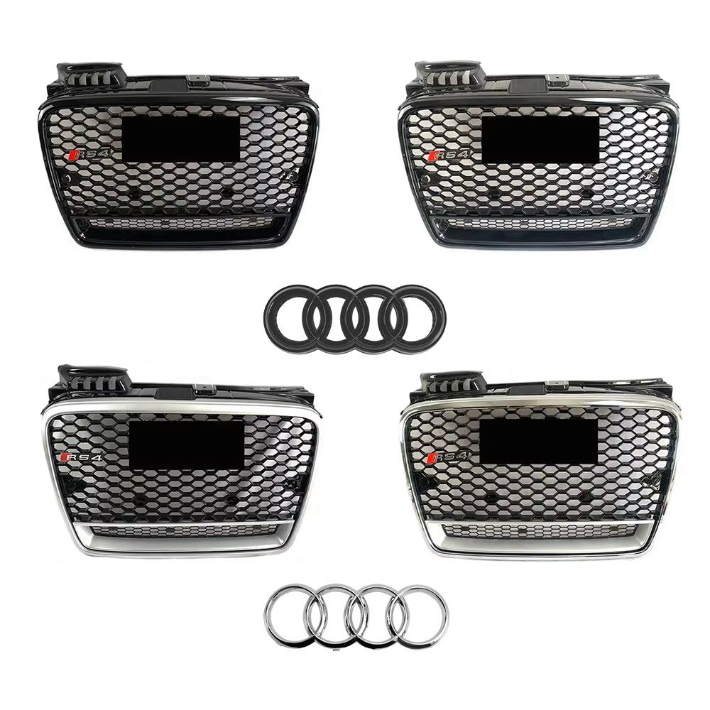 2004-2008 Audi A4 S4 B7 To RS4 Style High Quality Bumper Grill Upper Grill