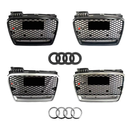 2004-2008 Audi A4 S4 B7 To RS4 Style High Quality Bumper Grill Upper Grill