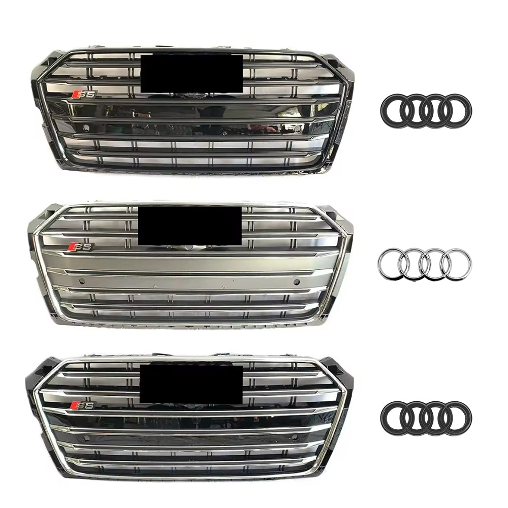 2017-2019 Audi A5 S5 F5 To S5 Style Front Bumper Grill High Quality Upper Grill