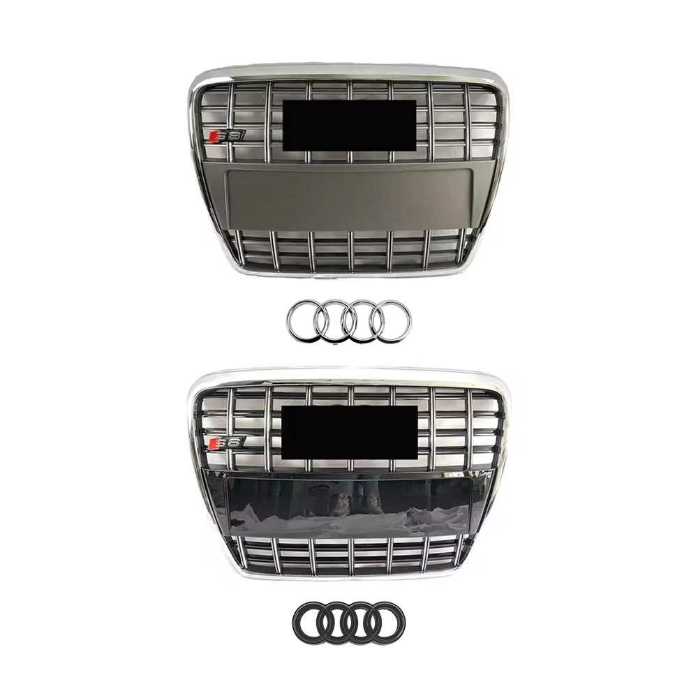 2005-2011 Audi A6 S6 C6 To S6 Style Front Bumper Grill High Quality Upper Grilles