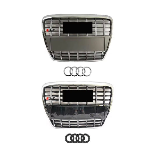 2005-2011 Audi A6 S6 C6 To S6 Style Front Bumper Grill High Quality Upper Grilles