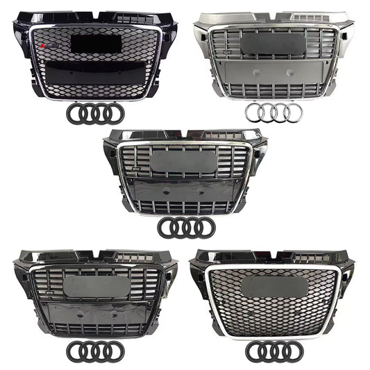 2008-2012 Audi A3/8P To S3/RS3 Style High Quality ABS Front Bumper Grille