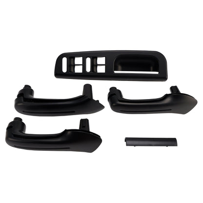 VW Golf MK4/Jetta/Bora/Passat B5 1998-2005 5pcs RHD Interior Door Grab Handle Cover w/ Switch Bezel Trim