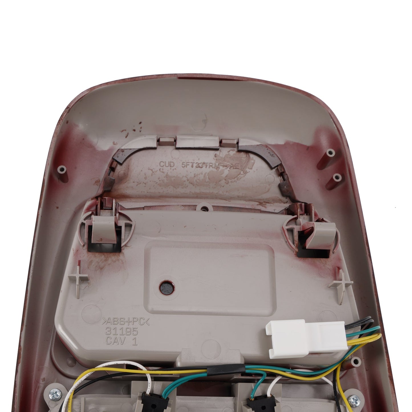 1998-2002 Dodge Ram 1500 2500 3500 Front LED Overhead Console Assembly Peach Wood 55350657 SN94TL2AA