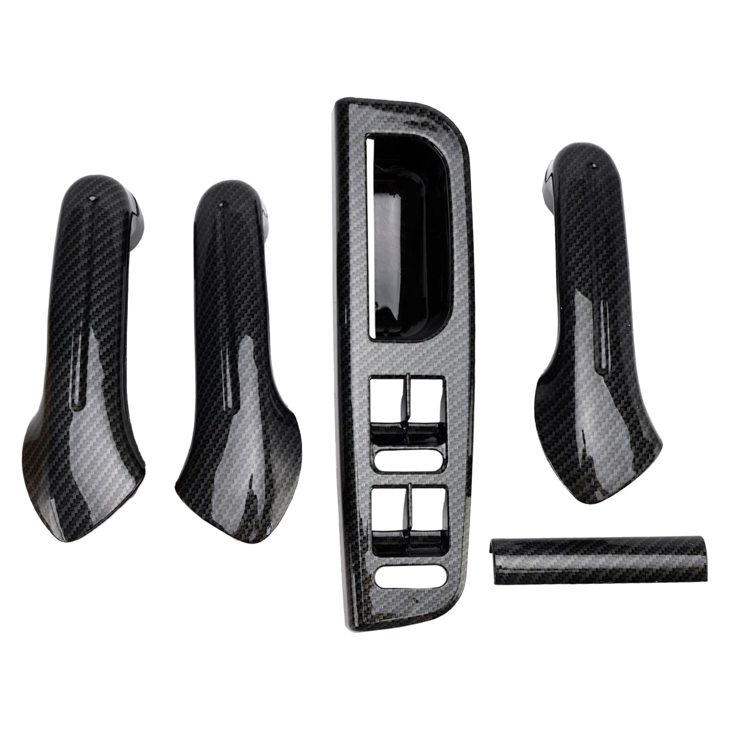VW Jetta MK4 1999-2004 5PCS Window Switch Panel Bezel Door Handle Trim Set