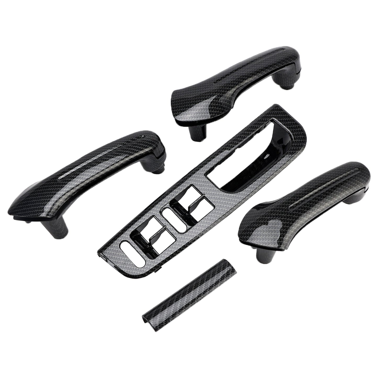 VW Jetta MK4 1999-2004 5PCS Window Switch Panel Bezel Door Handle Trim Set