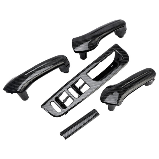 VW Jetta MK4 1999-2004 5PCS Window Switch Panel Bezel Door Handle Trim Set