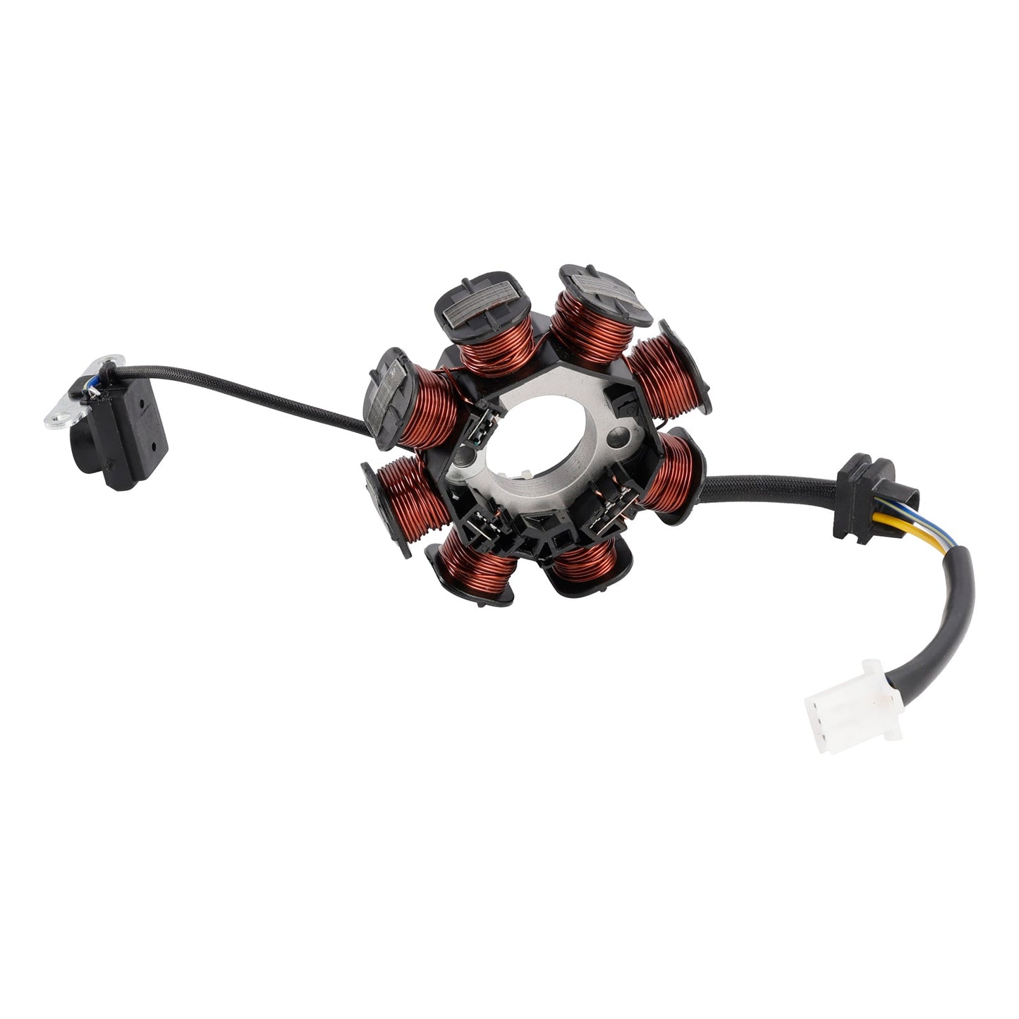 8-Pole Magneto Coil Stator + Voltage Regulator + Gasket Assy For Kawasaki KLX110 2003-2009