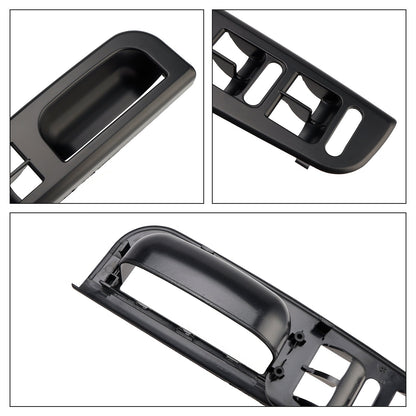 VW Golf MK4/Jetta/Bora/Passat B5 1998-2005 5pcs RHD Interior Door Grab Handle Cover w/ Switch Bezel Trim