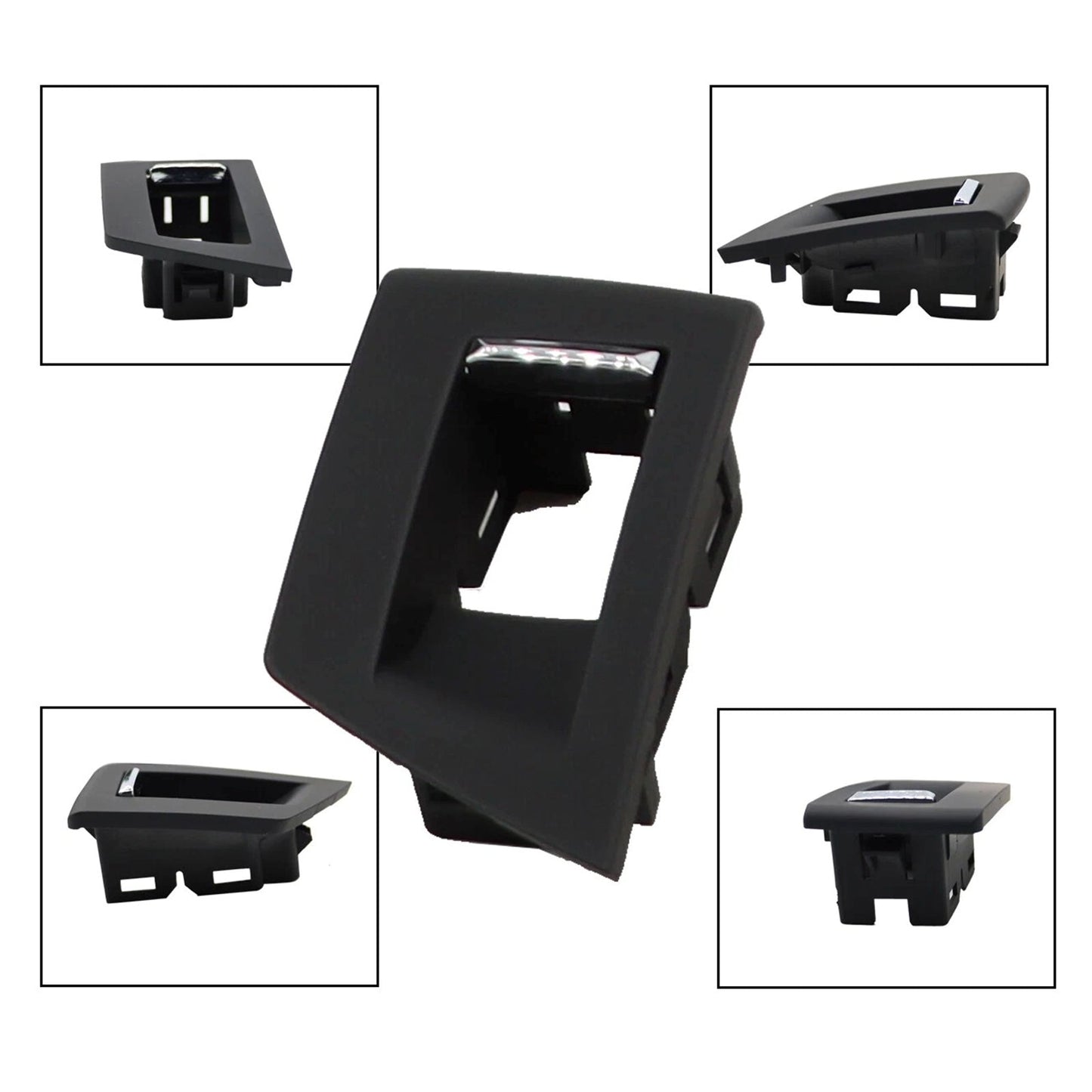 BMW F10 7Pcs Left & Right Black Interior Door Handle Panel Cover Trim Set
