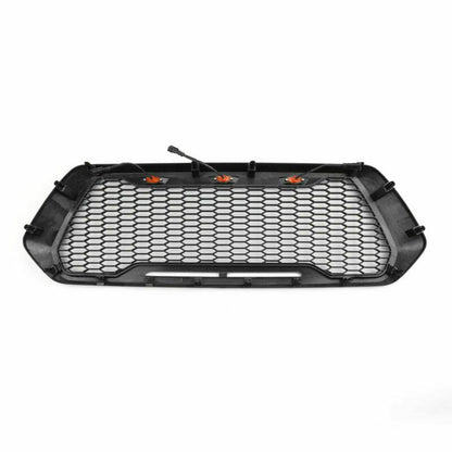 Raptor Style ABS Mesh Grille Fits 2016-2019 Tacoma With 3 Amber LED Lights