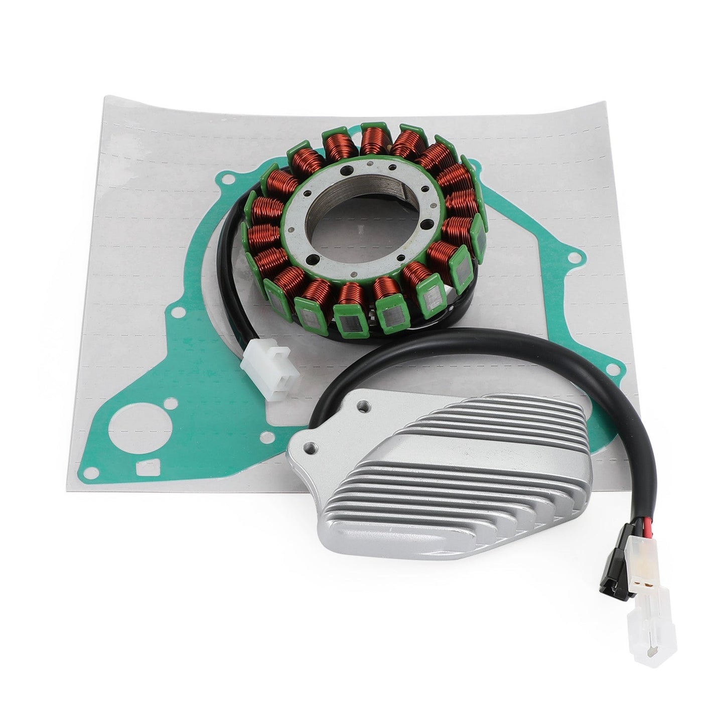 1998 Yamaha XV500 Virago 500 Stator Coil 2GV-81410-20-00+Regulator Rectifier 42X-81960-A1-00+Generator Gasket 3BT-15451-00-00